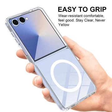 Samsung Galaxy Z Flip7 Hybrid Cover - MagSafe Kompatibel - Gennemsigtig