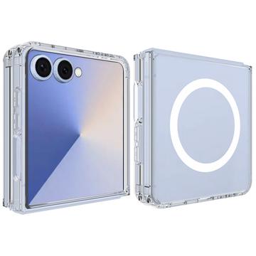 Samsung Galaxy Z Flip7 Hybrid Cover - MagSafe Kompatibel - Gennemsigtig