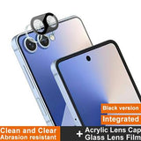 Samsung Galaxy Z Flip7/Z Flip8 Imak 2-i-1 HD Kamera Linse Hærdet Glas - Sort