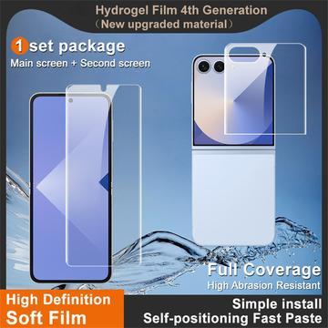 Samsung Galaxy Z Flip7 Imak Hydrogel IV-beskyttelsessæt - 2 stk. - Klar