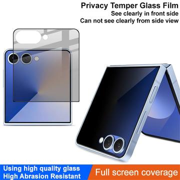 Samsung Galaxy Z Flip7/Z Flip8 Imak Privacy Full Cover Skærmbeskyttelse Hærdet Glas - 9H