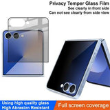 Samsung Galaxy Z Flip7/Z Flip8 Imak Privacy Full Cover Skærmbeskyttelse Hærdet Glas - 9H