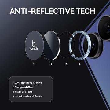 Samsung Galaxy Z Flip7 Northjo kameralinsebeskyttelsessæt - blå