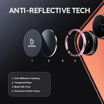 Samsung Galaxy Z Flip7 Northjo Kameralinsebeskyttersæt - Pink