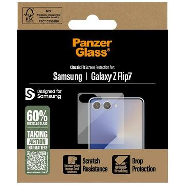 Samsung Galaxy Z Flip7 PanzerGlass Classic Fit Skærmbeskyttelse Hærdet Glas - 9H