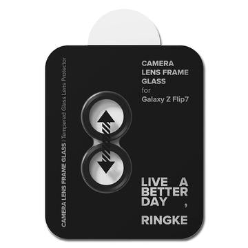 Samsung Galaxy Z Flip7 Ringke Kamera Linse Hærdet Glas Beskytter - 2 Stk. - Sort