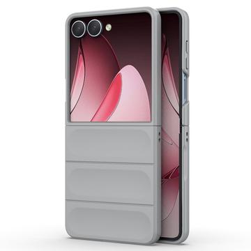 Samsung Galaxy Z Flip7 Rugged TPU Cover - Lysegrå