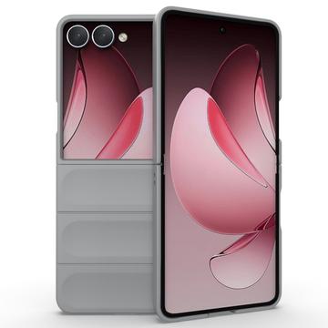 Samsung Galaxy Z Flip7 Rugged TPU Cover - Lysegrå