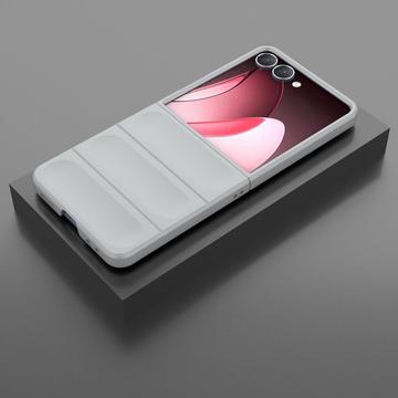 Samsung Galaxy Z Flip7 Rugged TPU Cover - Lysegrå