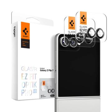 Samsung Galaxy Z Flip7 Spigen Glas.tR Ez Fit Optik Pro Kamera Linse Hærdet Glas - 2 Stk - Sort