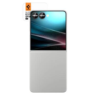 Samsung Galaxy Z Flip7 Spigen Glas.tR Ez Fit Optik Pro Kamera Linse Hærdet Glas - 2 Stk - Sort
