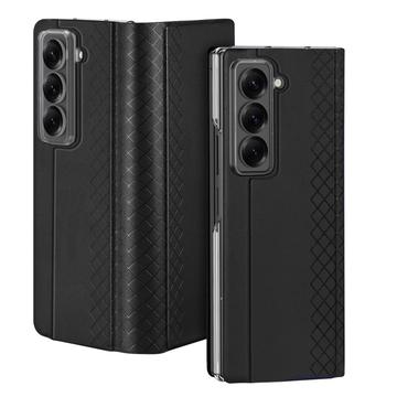 Samsung Galaxy Z Fold Special Dux Ducis Bril Flip Cover - Sort