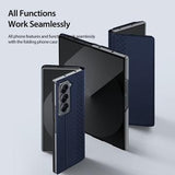 Samsung Galaxy Z Fold Special Dux Ducis Bril Flip Cover - Blå