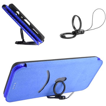Samsung Galaxy Z Fold3 5G Flip Cover - Karbonfiber - Blå