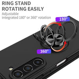 Samsung Galaxy Z Fold5 Cover med Ring Holder - Sort