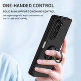 Samsung Galaxy Z Fold5 Cover med Ring Holder - Sort