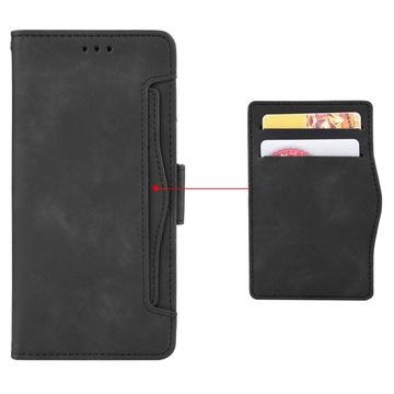 Samsung Galaxy Z Fold6 Pung Cover med Kortholder - Sort