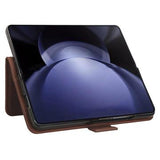 Samsung Galaxy Z Fold6 Pung Cover med Kortholder - Brun