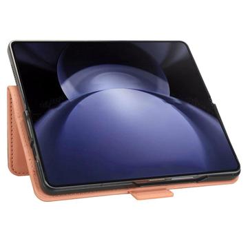 Samsung Galaxy Z Fold6 Pung Cover med Kortholder - Pink