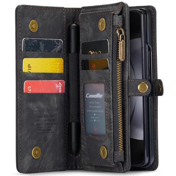 Samsung Galaxy Z Fold6 Caseme 008 2-i-1 Multifunktionel Pung - Sort
