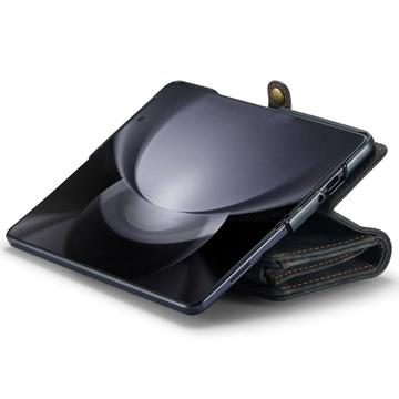 Samsung Galaxy Z Fold6 Caseme 008 2-i-1 Multifunktionel Pung - Sort