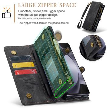 Samsung Galaxy Z Fold6 Caseme 008 2-i-1 Multifunktionel Pung - Sort