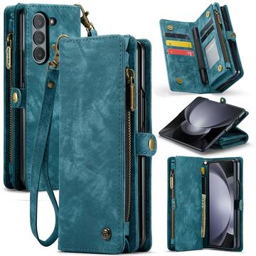 Samsung Galaxy Z Fold6 Caseme 008 2-i-1 Multifunktionel Pung - Blå