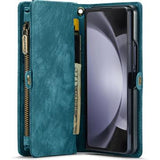 Samsung Galaxy Z Fold6 Caseme 008 2-i-1 Multifunktionel Pung - Blå