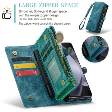 Samsung Galaxy Z Fold6 Caseme 008 2-i-1 Multifunktionel Pung - Blå