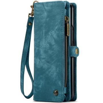 Samsung Galaxy Z Fold6 Caseme 008 2-i-1 Multifunktionel Pung - Blå