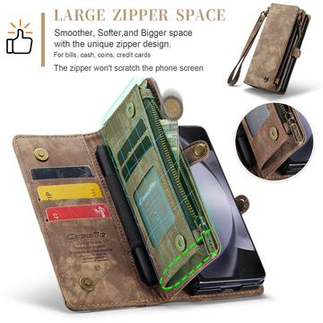 Samsung Galaxy Z Fold6 Caseme 008 2-i-1 Multifunktionel Pung - Brun