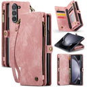 Samsung Galaxy Z Fold6 Caseme 008 2-i-1 Multifunktionel Pung - Pink