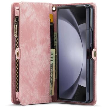 Samsung Galaxy Z Fold6 Caseme 008 2-i-1 Multifunktionel Pung - Pink