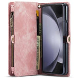 Samsung Galaxy Z Fold6 Caseme 008 2-i-1 Multifunktionel Pung - Pink