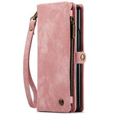 Samsung Galaxy Z Fold6 Caseme 008 2-i-1 Multifunktionel Pung - Pink