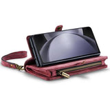 Samsung Galaxy Z Fold6 Caseme 008 2-i-1 Multifunktionel Pung - Rød