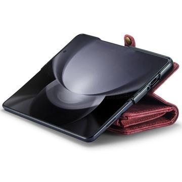 Samsung Galaxy Z Fold6 Caseme 008 2-i-1 Multifunktionel Pung - Rød