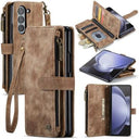 Samsung Galaxy Z Fold6 Caseme C30 Multifunktionel Pung - Brun