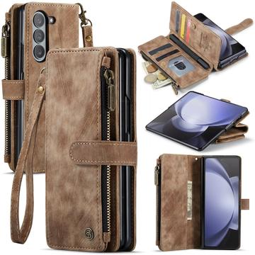 Samsung Galaxy Z Fold6 Caseme C30 Multifunktionel Pung - Brun