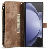 Samsung Galaxy Z Fold6 Caseme C30 Multifunktionel Pung - Brun