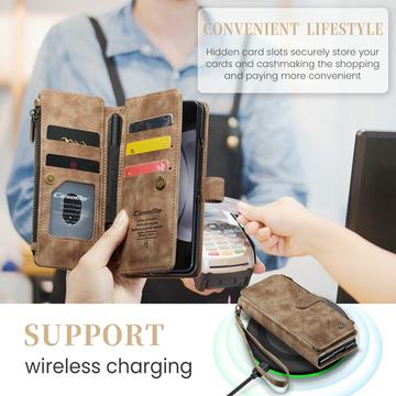 Samsung Galaxy Z Fold6 Caseme C30 Multifunktionel Pung - Brun