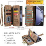Samsung Galaxy Z Fold6 Caseme C30 Multifunktionel Pung - Brun