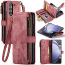 Samsung Galaxy Z Fold6 Caseme C30 Multifunktionel Pung - Rød