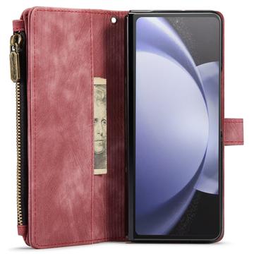 Samsung Galaxy Z Fold6 Caseme C30 Multifunktionel Pung - Rød