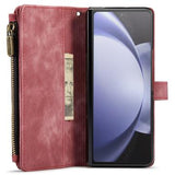 Samsung Galaxy Z Fold6 Caseme C30 Multifunktionel Pung - Rød