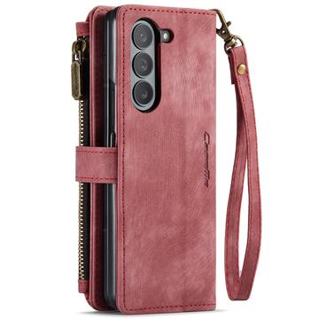 Samsung Galaxy Z Fold6 Caseme C30 Multifunktionel Pung - Rød