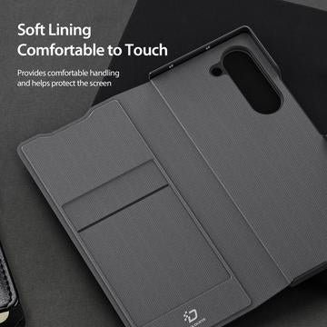 Samsung Galaxy Z Fold6 Dux Ducis Fitt Magnetisk Flip Cover - Grå
