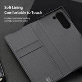 Samsung Galaxy Z Fold6 Dux Ducis Fitt Magnetisk Flip Cover - Grå