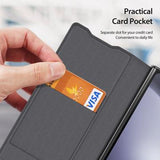 Samsung Galaxy Z Fold6 Dux Ducis Fitt Magnetisk Flip Cover - Grå