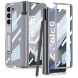 Samsung Galaxy Z Fold6 GKK Pencil Slot Magnetisk Hybrid Etui - Grå